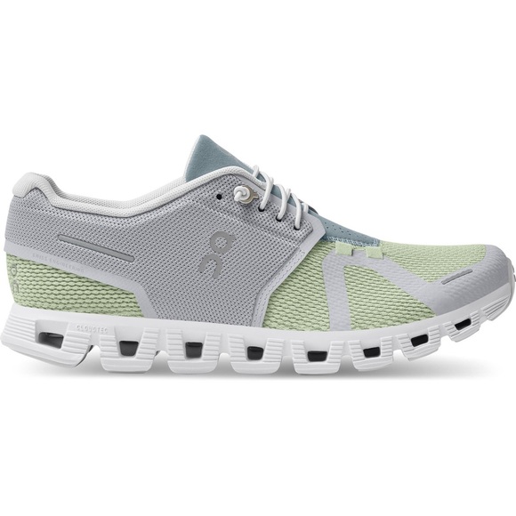 On Women’s Cloud 5 Combo Running Sneaker (Glacier | Meadow) Size 7.5 - Picture 2 of 7